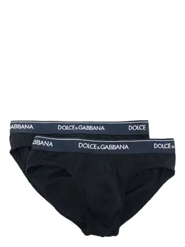 Dolce & Gabbana: Синие мокасины 