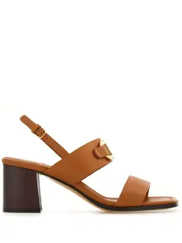 Ferragamo: Коричневые сандалии  Gancini