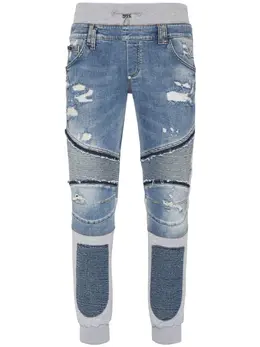 Philipp Plein: Голубые джинсы  Skull