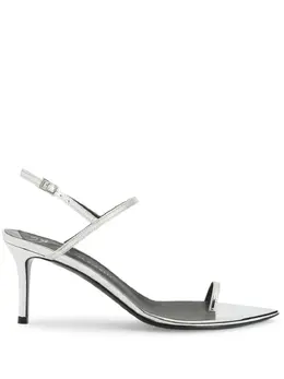 Giuseppe Zanotti: Серебристые сандалии 