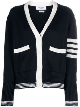 Thom Browne: Трикотажный кардиган  4-Bar