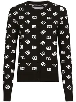 Dolce & Gabbana: Чёрный кардиган  DG