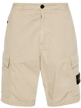 Stone Island: Бежевые шорты  Compass