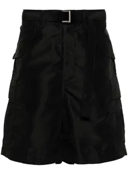 sacai: Чёрные шорты 