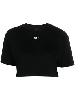 Off-White: Чёрная футболка 