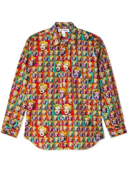 Comme Des Garçons Shirt: Рубашка с принтом 