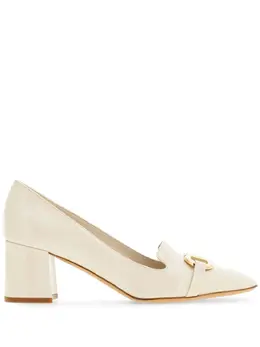 Ferragamo: Белые туфли  Gancini