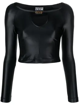 Versace Jeans Couture: Топ кроп-топ 
