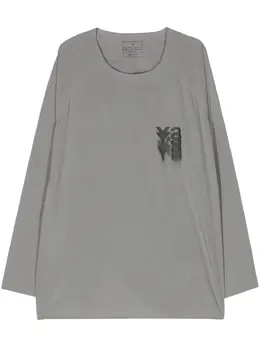 Y-3: Футболка с принтом 