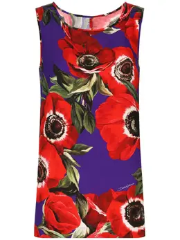 Dolce & Gabbana: Майка с принтом 