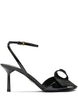 Prada: Чёрные сандалии 