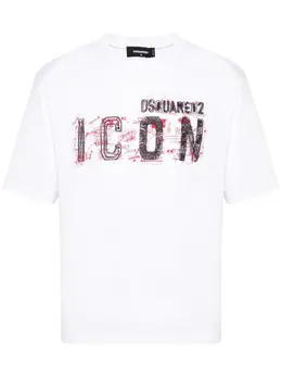 Dsquared2: Хлопковая футболка  Icon