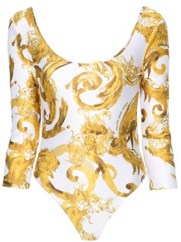 Versace Jeans Couture: Белый боди 