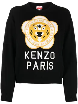 Kenzo: Свитер  Tiger из шерсти