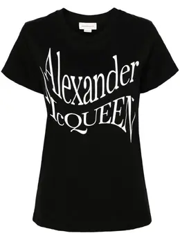 Alexander McQueen: Футболка с принтом 