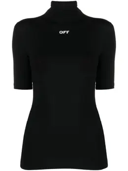 Off-White: Футболка с принтом 