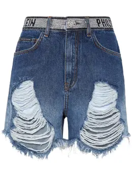 Philipp Plein: Рваные шорты 
