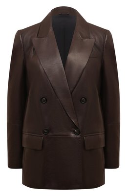 Brunello Cucinelli: Кожаный жакет 