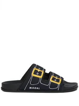 Marni: Чёрные мокасины 