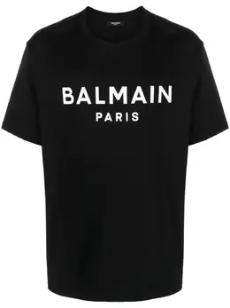 Balmain: Футболка с принтом 