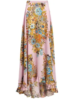 ETRO: Юбка с растительным принтом 