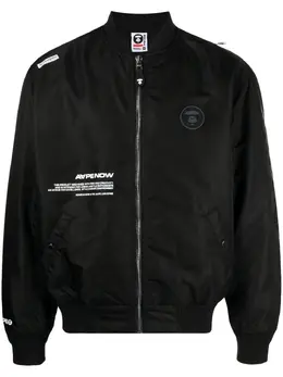 AAPE BY *A BATHING APE®: Чёрная куртка 