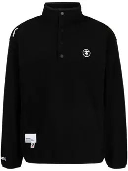 AAPE BY *A BATHING APE®: Чёрный свитшот 