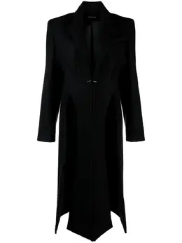 Mugler: Однобортное пальто 