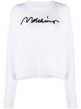 Moschino: Белый свитер 