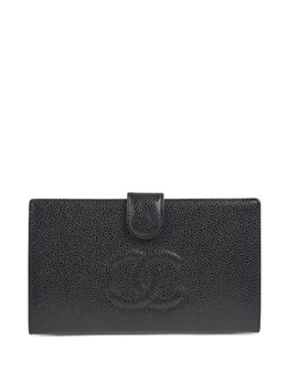 CHANEL Pre-Owned: Чёрный кошелёк 