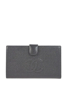 CHANEL Pre-Owned: Чёрный кошелёк 