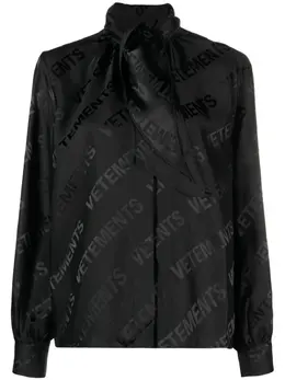 VETEMENTS: Жаккардовая рубашка 