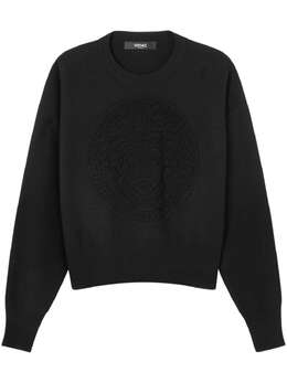 Versace: Чёрный свитер  Medusa