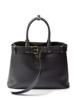 Prada: Чёрная сумка-шоппер 