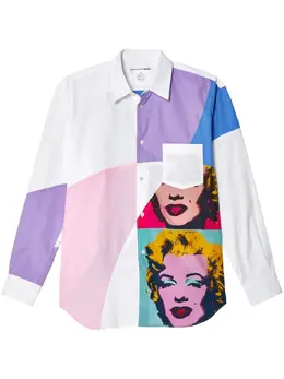 Comme Des Garçons Shirt: Рубашка с принтом 