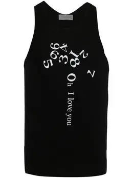 Yohji Yamamoto: Майка с принтом 