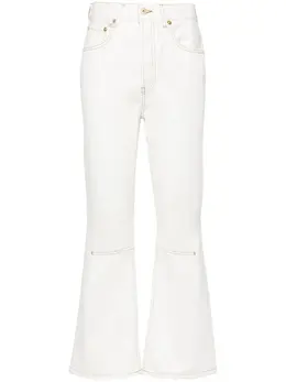 Jacquemus: Белые джинсы 