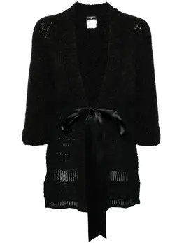 CHANEL Pre-Owned: Чёрный кардиган 