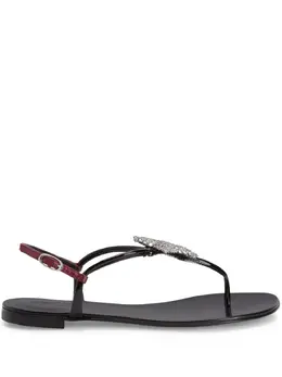 Giuseppe Zanotti: Чёрные сандалии  Hollie Star