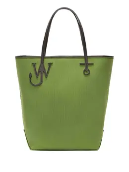 JW Anderson: Зелёная сумка-шоппер  Anchor