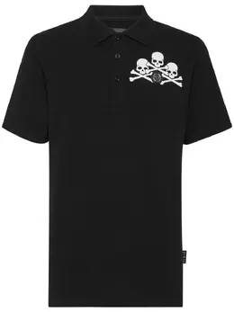 Philipp Plein: Чёрное поло  Skull