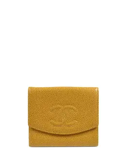 CHANEL Pre-Owned: Бежевый кошелёк 