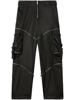Off-White: Чёрные брюки 