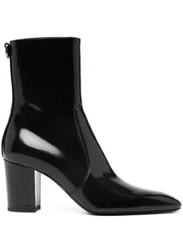 Saint Laurent: Чёрные ботинки 