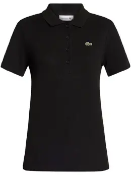 Lacoste: Чёрное поло 