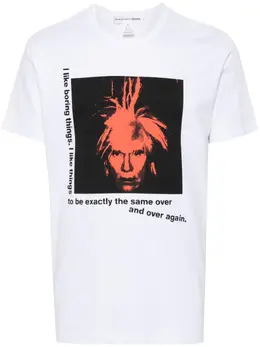 Comme Des Garçons Shirt: Футболка с принтом 
