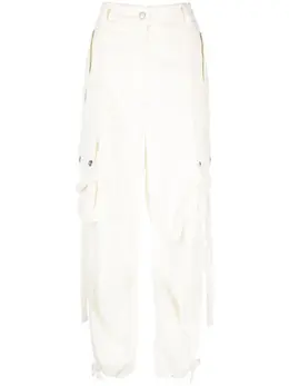 MSGM: Белые брюки 