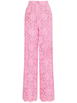 Dolce & Gabbana: Розовые брюки 