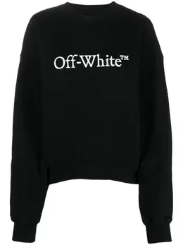 Off-White: Свитшот  Bookish с принтом