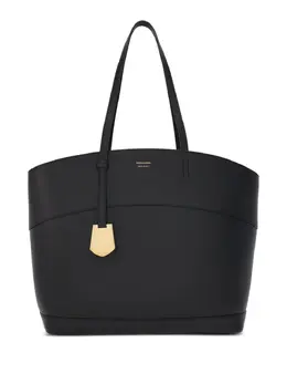Ferragamo: Сумка-шоппер с принтом 